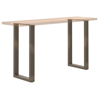 vidaXL Bar Table Legs U-Shaped 2 pcs Natural Steel 40x(90-91) cm Steel