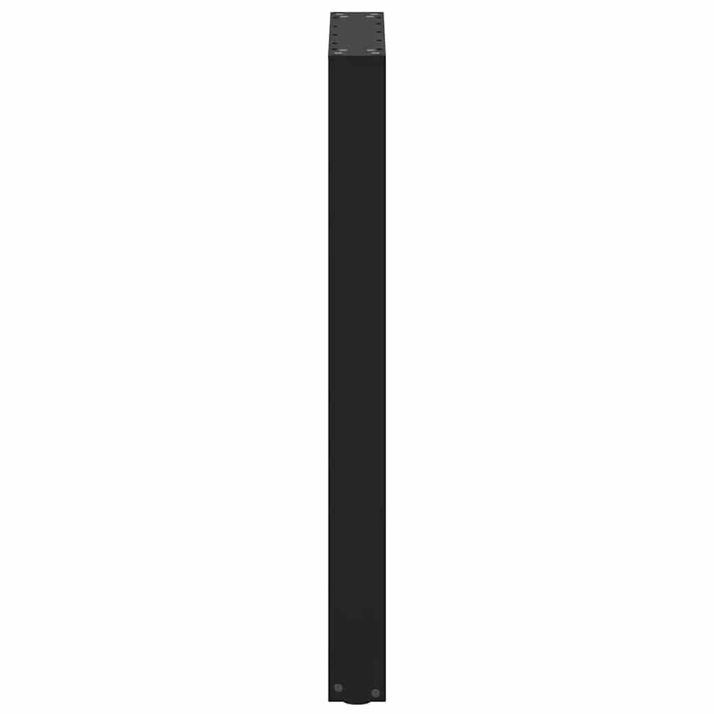vidaXL Bar Table Legs U-Shaped 2 pcs Black 50x(90-91) cm Steel