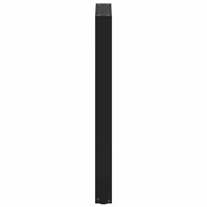vidaXL Bar Table Legs U-Shaped 2 pcs Black 50x(90-91) cm Steel