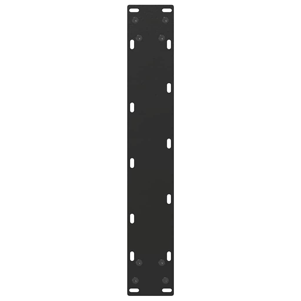 vidaXL Bar Table Legs U-Shaped 2 pcs Black 50x(90-91) cm Steel