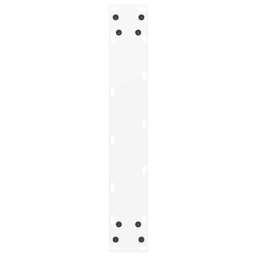 vidaXL Bar Table Legs U-Shaped 2 pcs White 50x(90-91) cm Steel
