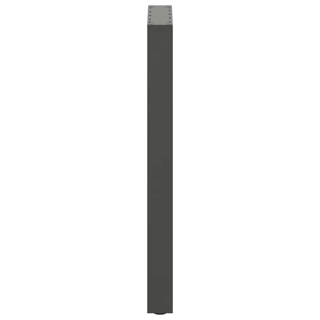 vidaXL Bar Table Legs U-Shaped 2 pcs Anthracite 50x(90-91) cm Steel