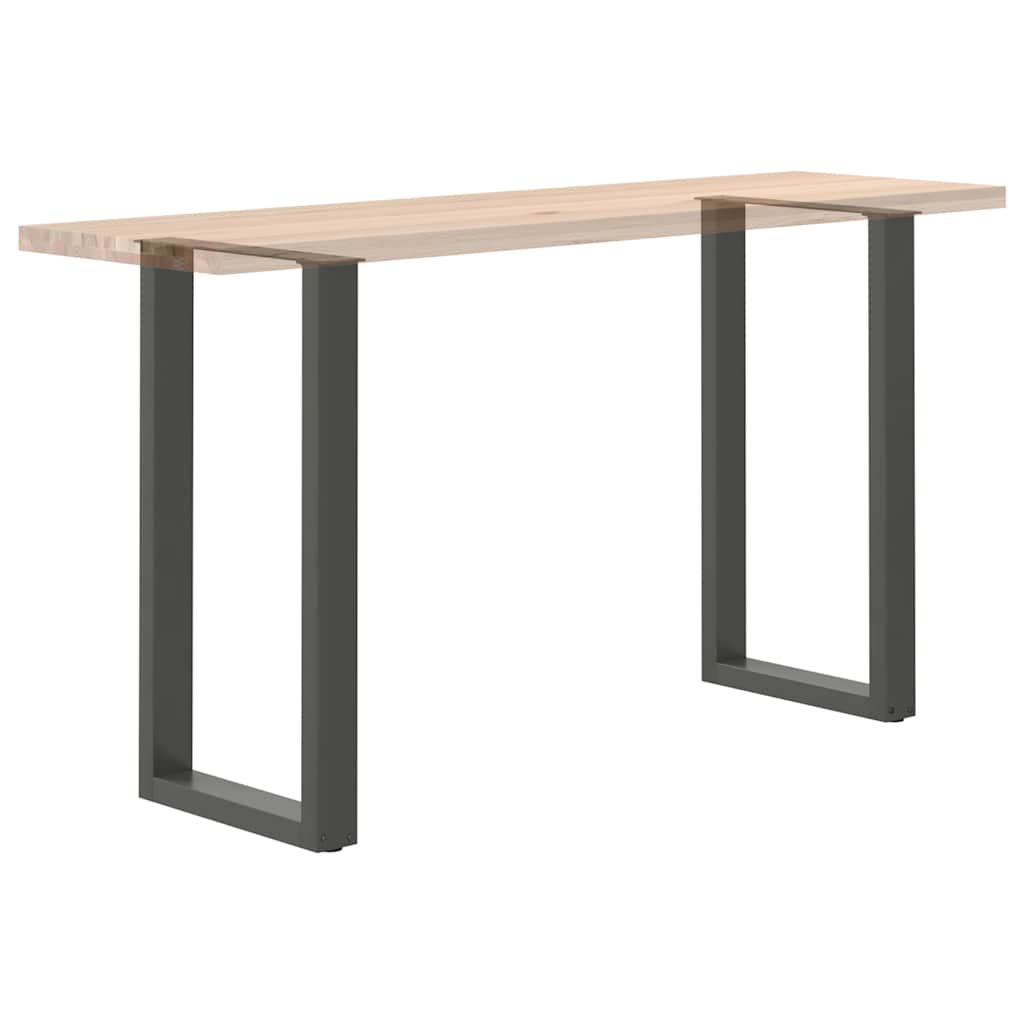 vidaXL Bar Table Legs U-Shaped 2 pcs Anthracite 50x(90-91) cm Steel