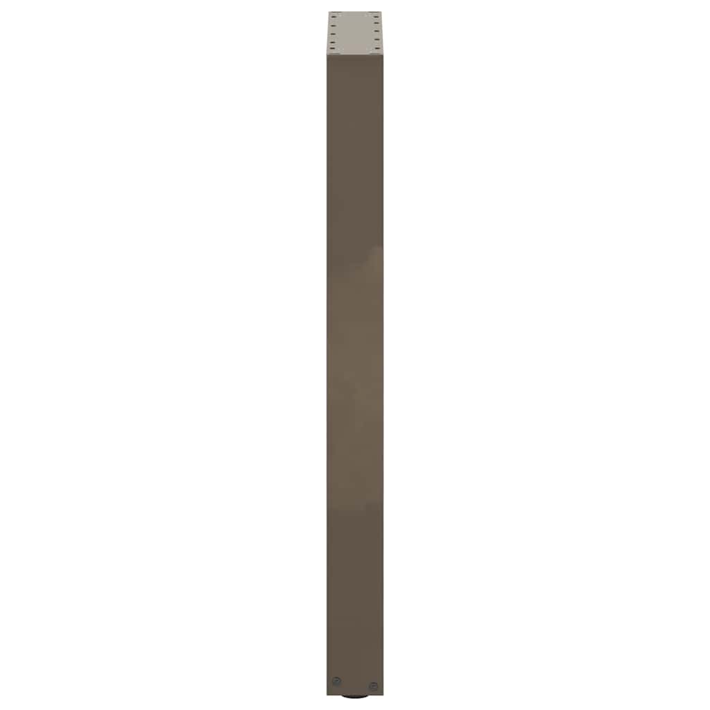 vidaXL Bar Table Legs U-Shaped 2 pcs Natural Steel 50x(90-91) cm Steel