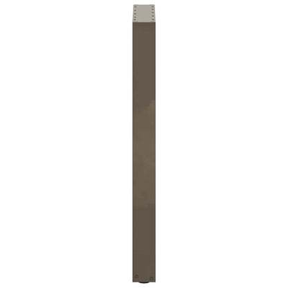 vidaXL Bar Table Legs U-Shaped 2 pcs Natural Steel 50x(90-91) cm Steel
