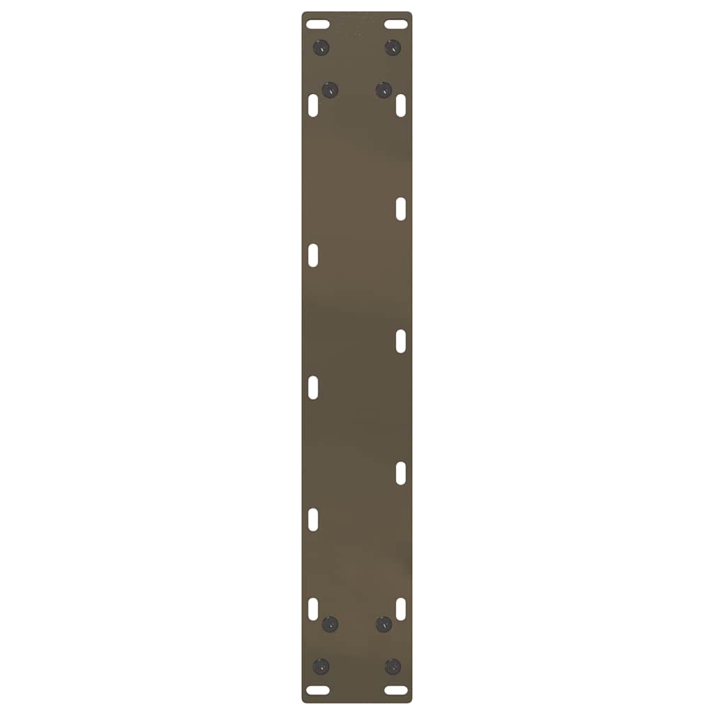 vidaXL Bar Table Legs U-Shaped 2 pcs Natural Steel 50x(90-91) cm Steel
