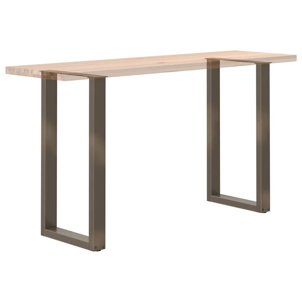 vidaXL Bar Table Legs U-Shaped 2 pcs Natural Steel 50x(90-91) cm Steel
