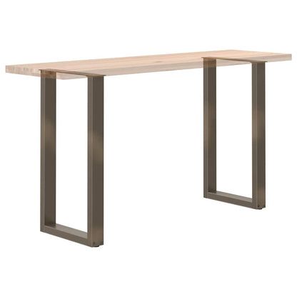 vidaXL Bar Table Legs U-Shaped 2 pcs Natural Steel 50x(90-91) cm Steel