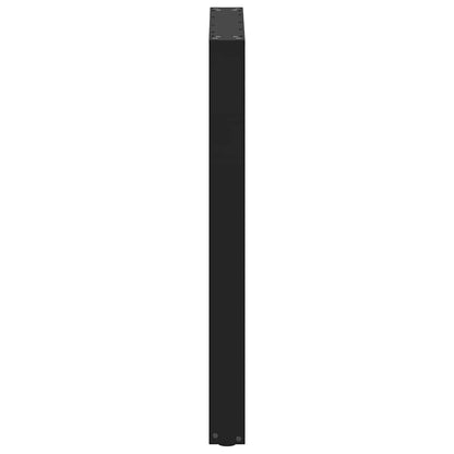 vidaXL Bar Table Legs U-Shaped 2 pcs Black 60x(90-91) cm Steel