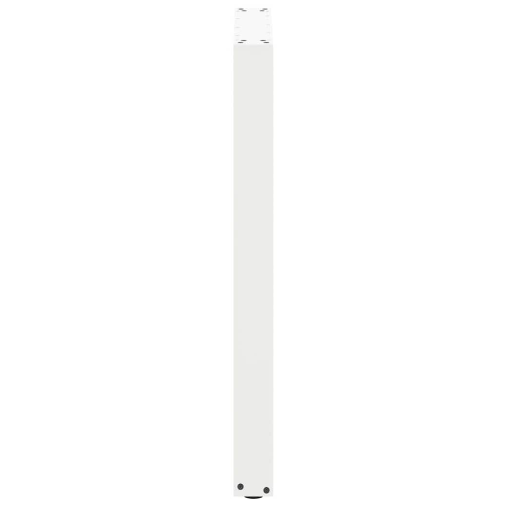 vidaXL Bar Table Legs U-Shaped 2 pcs White 60x(90-91) cm Steel