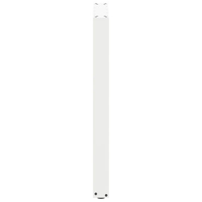 vidaXL Bar Table Legs U-Shaped 2 pcs White 60x(90-91) cm Steel