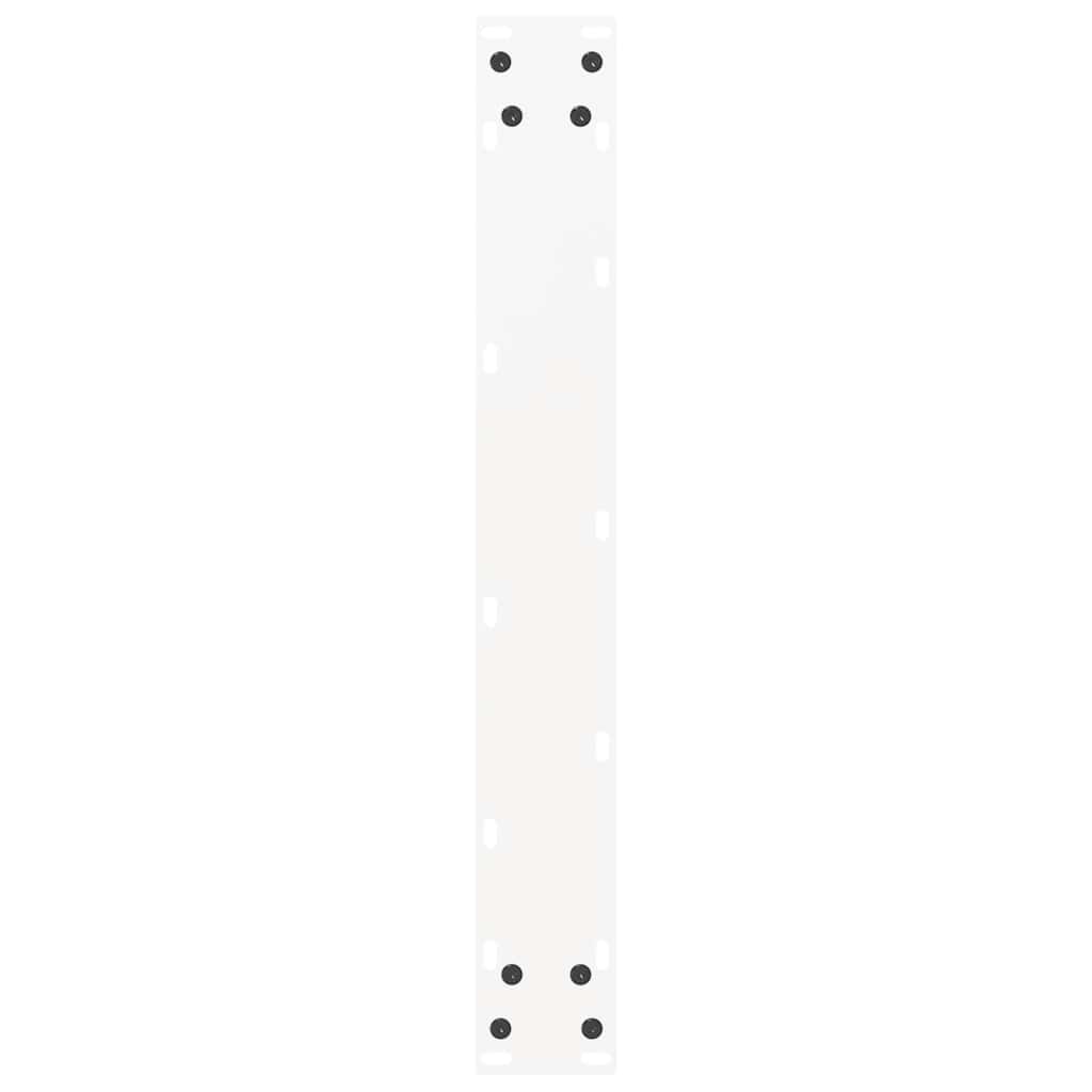 vidaXL Bar Table Legs U-Shaped 2 pcs White 60x(90-91) cm Steel