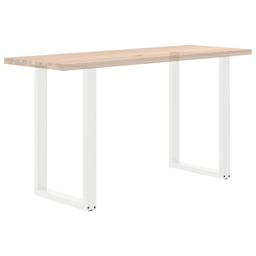 vidaXL Bar Table Legs U-Shaped 2 pcs White 60x(90-91) cm Steel