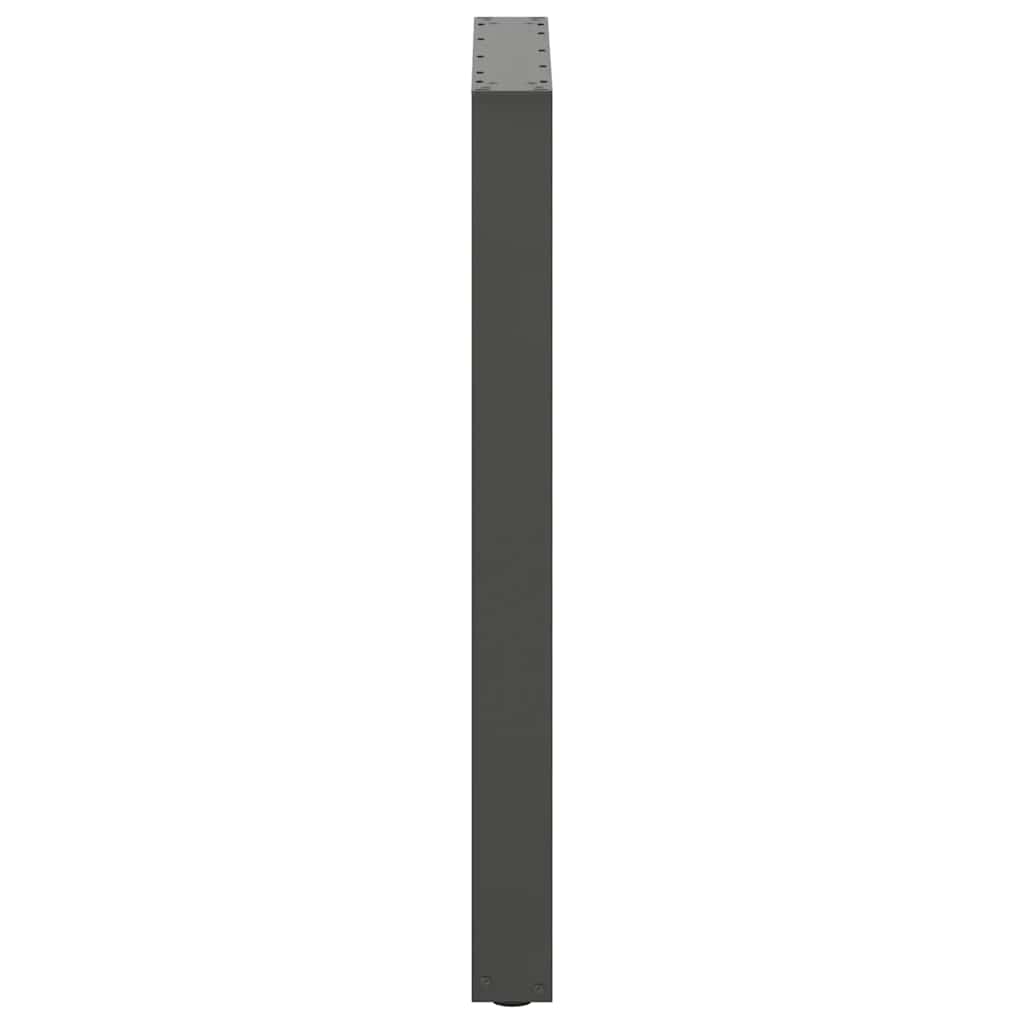 vidaXL Bar Table Legs U-Shaped 2 pcs Anthracite 60x(90-91) cm Steel