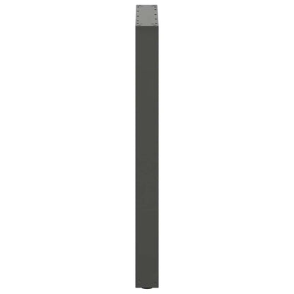 vidaXL Bar Table Legs U-Shaped 2 pcs Anthracite 60x(90-91) cm Steel