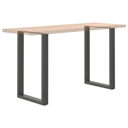 vidaXL Bar Table Legs U-Shaped 2 pcs Anthracite 60x(90-91) cm Steel
