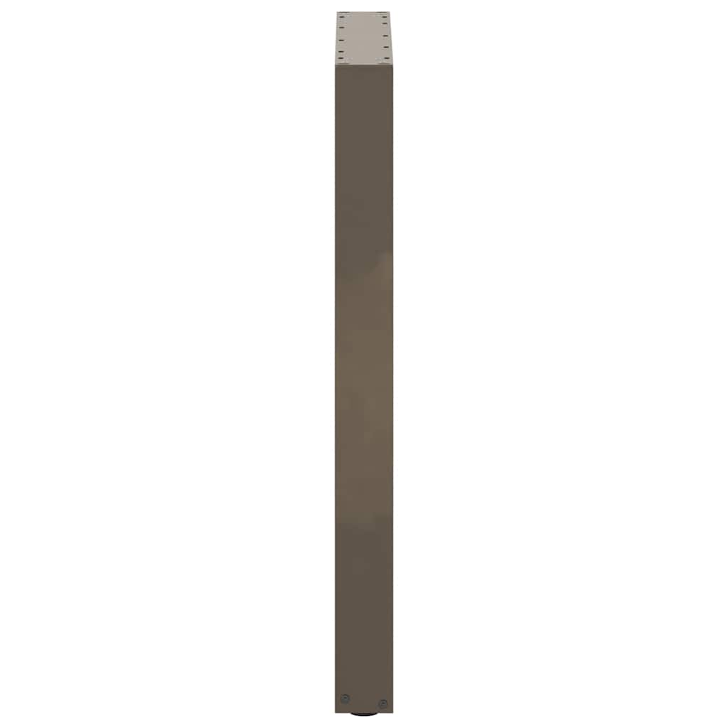 vidaXL Bar Table Legs U-Shaped 2 pcs Natural Steel 60x(90-91) cm Steel