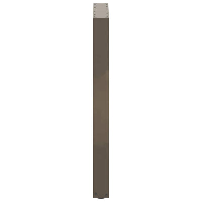 vidaXL Bar Table Legs U-Shaped 2 pcs Natural Steel 60x(90-91) cm Steel