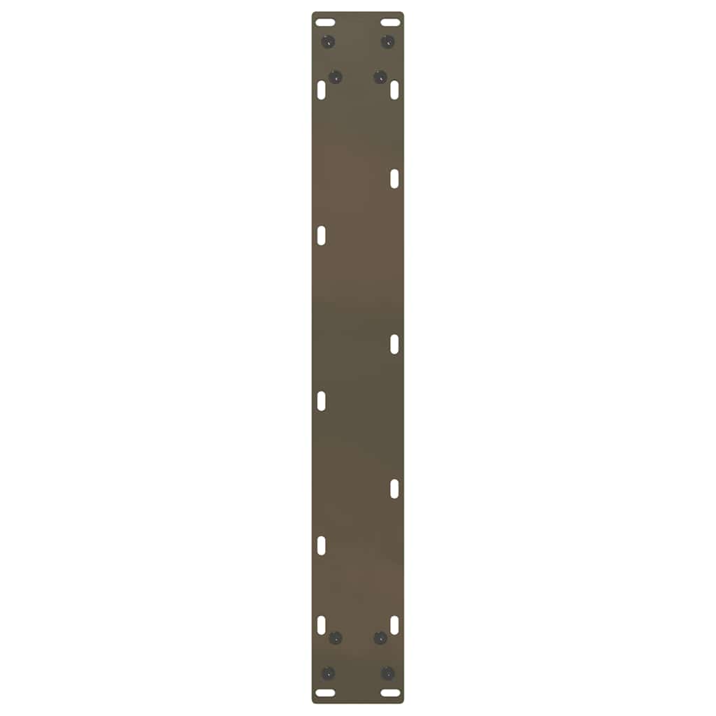 vidaXL Bar Table Legs U-Shaped 2 pcs Natural Steel 60x(90-91) cm Steel
