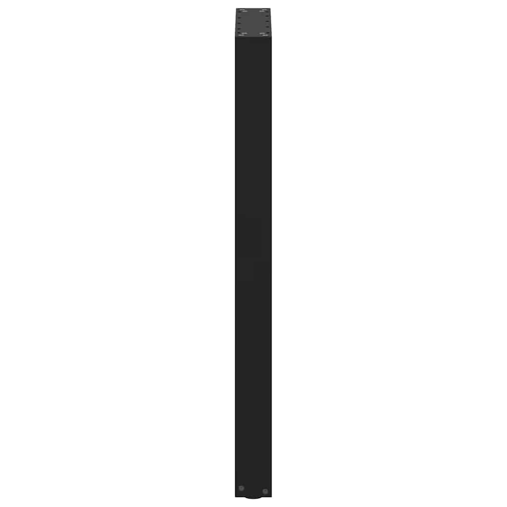 vidaXL Bar Table Legs U-Shaped 2 pcs Black 40x(100-101) cm Steel
