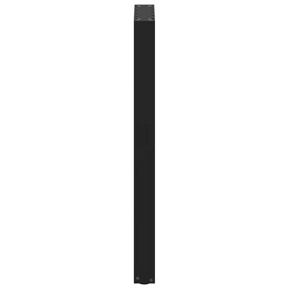 vidaXL Bar Table Legs U-Shaped 2 pcs Black 40x(100-101) cm Steel