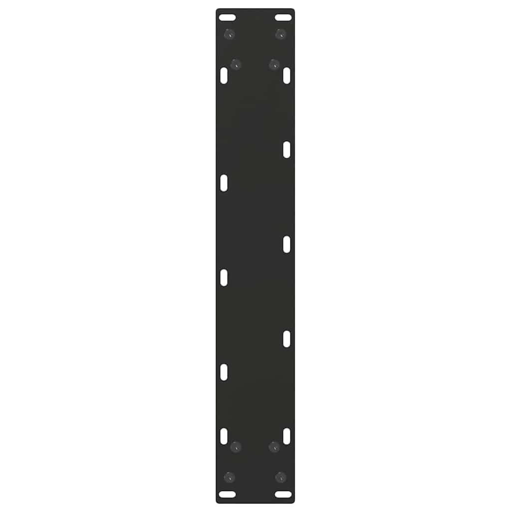 vidaXL Bar Table Legs U-Shaped 2 pcs Black 40x(100-101) cm Steel