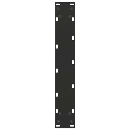 vidaXL Bar Table Legs U-Shaped 2 pcs Black 40x(100-101) cm Steel