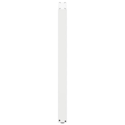 vidaXL Bar Table Legs U-Shaped 2 pcs White 40x(100-101) cm Steel