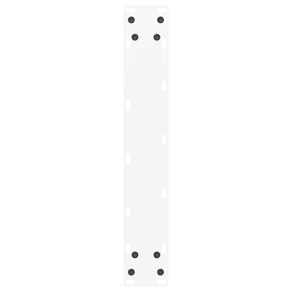 vidaXL Bar Table Legs U-Shaped 2 pcs White 40x(100-101) cm Steel