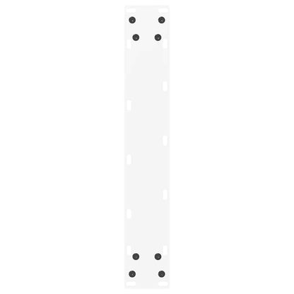 vidaXL Bar Table Legs U-Shaped 2 pcs White 40x(100-101) cm Steel