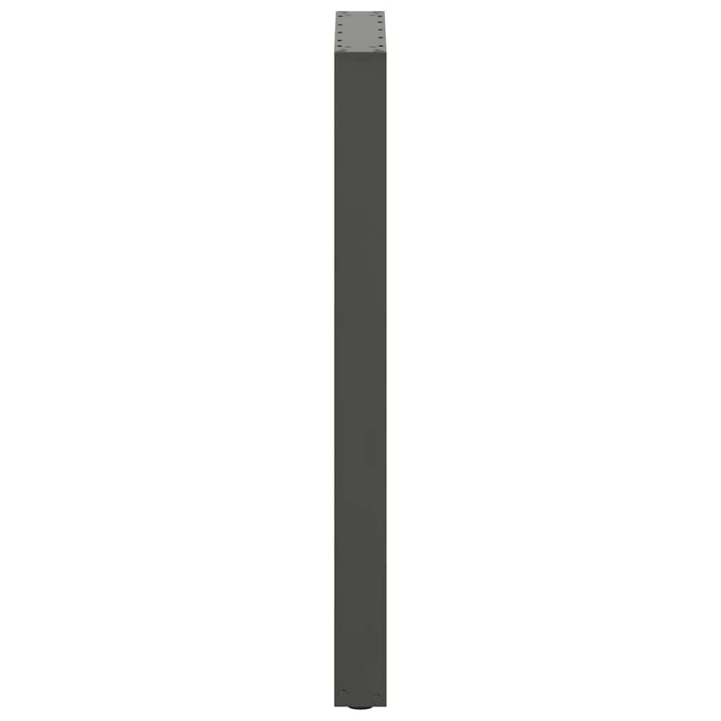 vidaXL Bar Table Legs U-Shaped 2 pcs Anthracite 40x(100-101) cm Steel