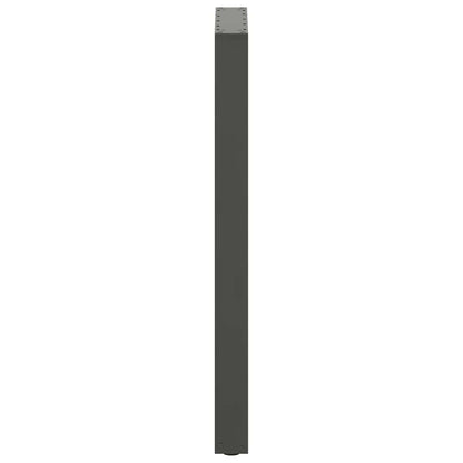 vidaXL Bar Table Legs U-Shaped 2 pcs Anthracite 40x(100-101) cm Steel
