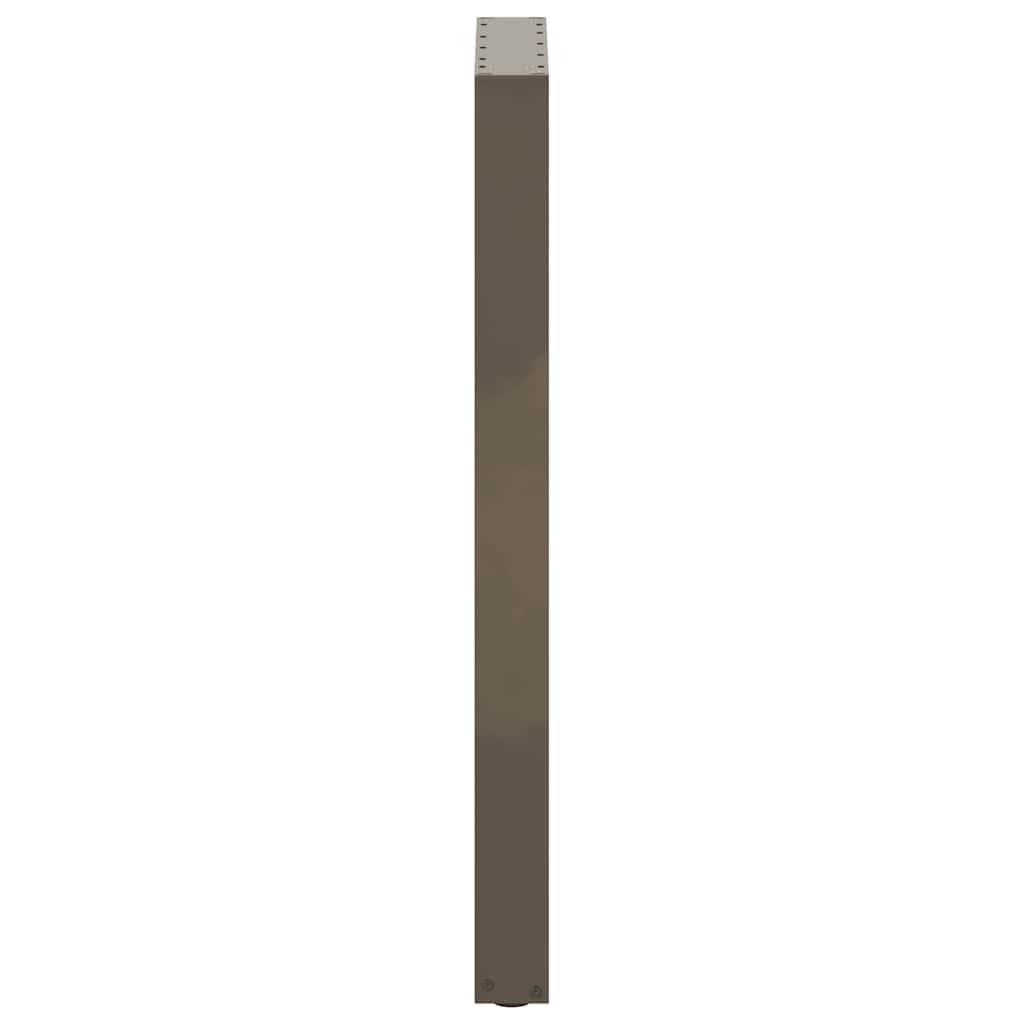 vidaXL Bar Table Legs U-Shaped 2 pcs Natural Steel 40x(100-101) cm Steel