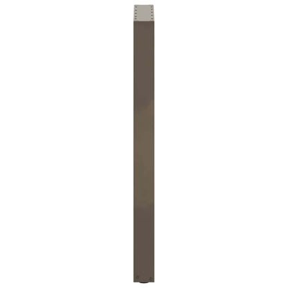vidaXL Bar Table Legs U-Shaped 2 pcs Natural Steel 40x(100-101) cm Steel