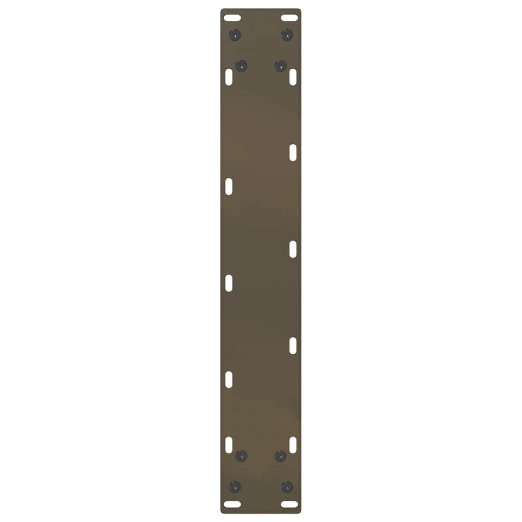 vidaXL Bar Table Legs U-Shaped 2 pcs Natural Steel 40x(100-101) cm Steel
