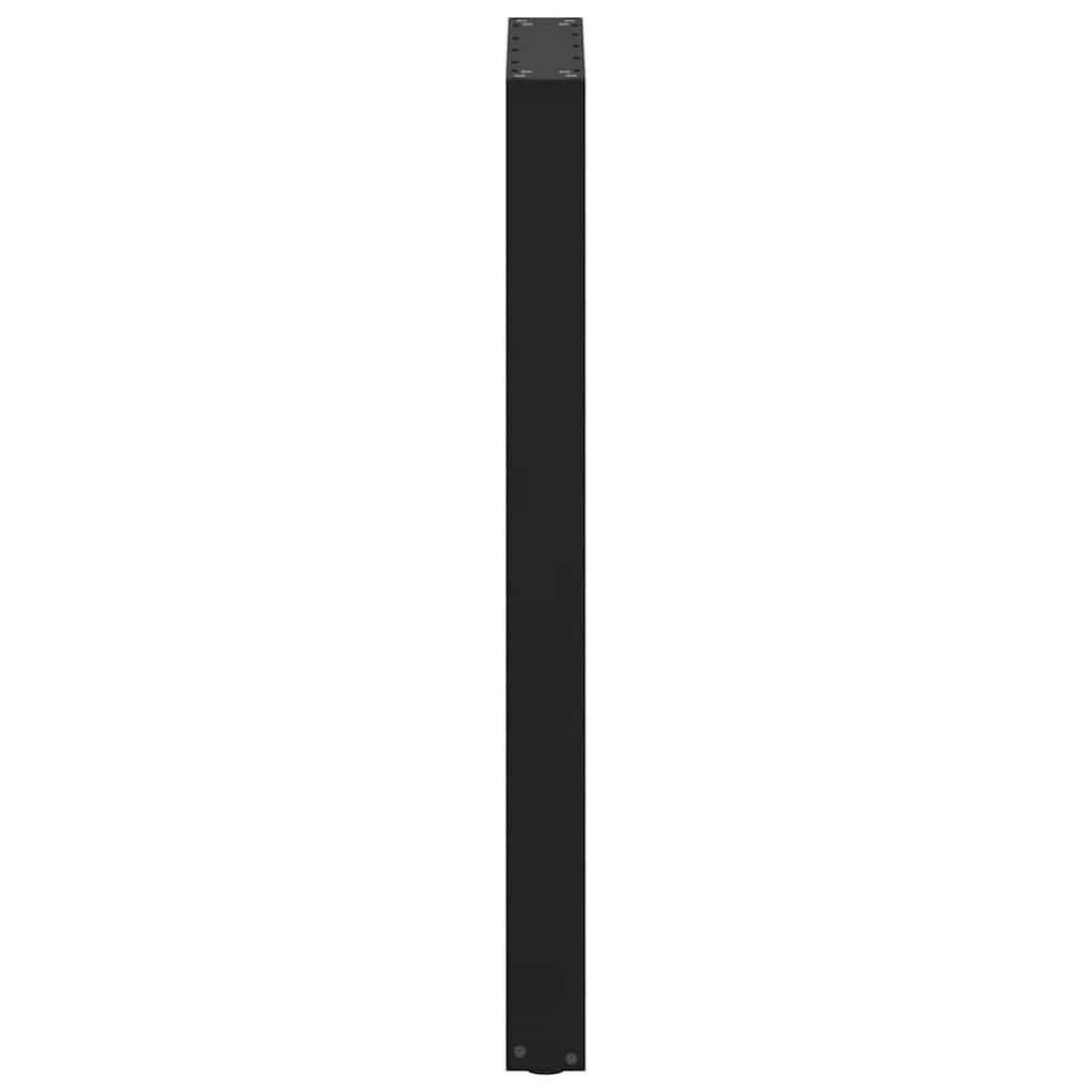vidaXL Bar Table Legs U-Shaped 2 pcs Black 50x(100-101) cm Steel