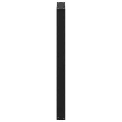 vidaXL Bar Table Legs U-Shaped 2 pcs Black 50x(100-101) cm Steel