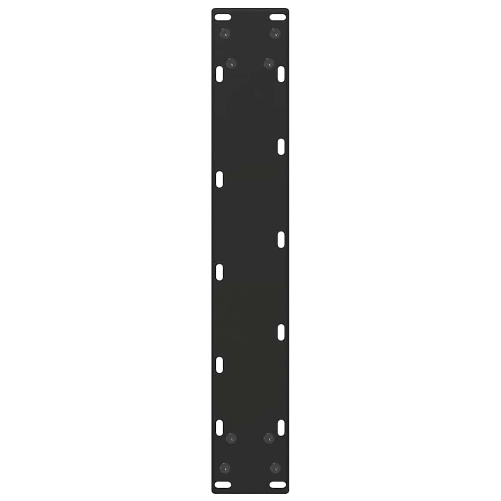 vidaXL Bar Table Legs U-Shaped 2 pcs Black 50x(100-101) cm Steel