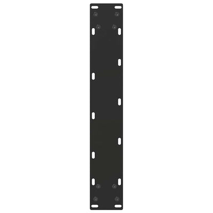 vidaXL Bar Table Legs U-Shaped 2 pcs Black 50x(100-101) cm Steel