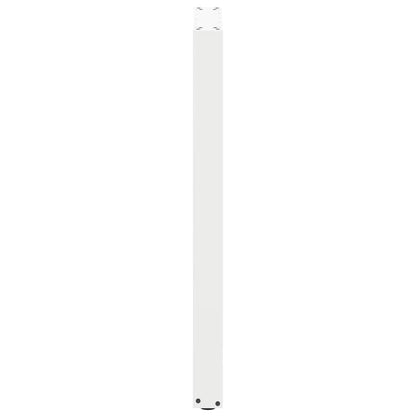vidaXL Bar Table Legs U-Shaped 2 pcs White 50x(100-101) cm Steel