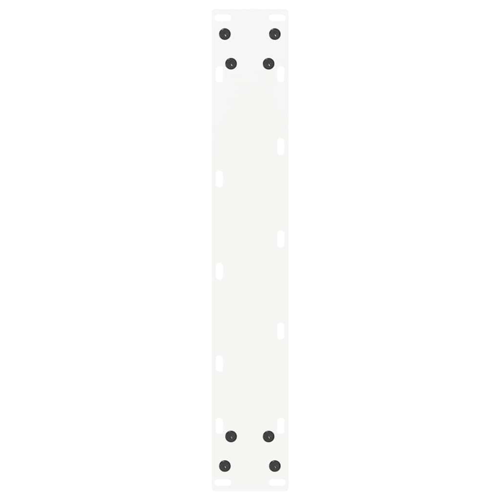vidaXL Bar Table Legs U-Shaped 2 pcs White 50x(100-101) cm Steel