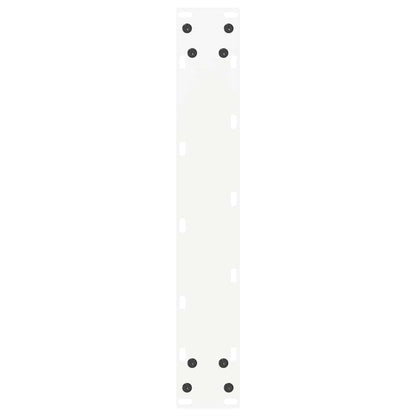 vidaXL Bar Table Legs U-Shaped 2 pcs White 50x(100-101) cm Steel