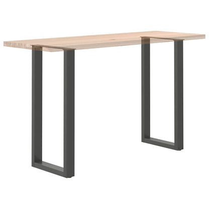 vidaXL Bar Table Legs U-Shaped 2 pcs Anthracite 50x(100-101) cm Steel