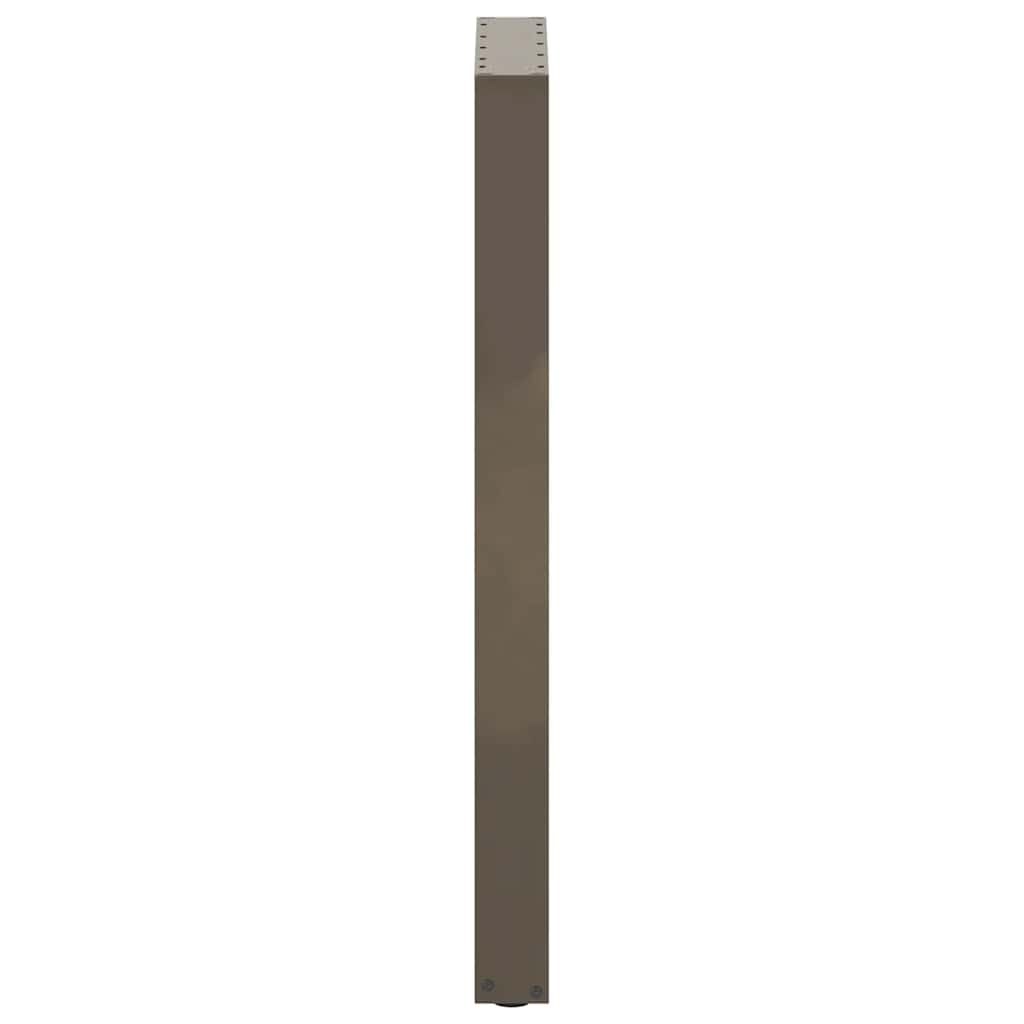 vidaXL Bar Table Legs U-Shaped 2 pcs Natural Steel 50x(100-101) cm Steel