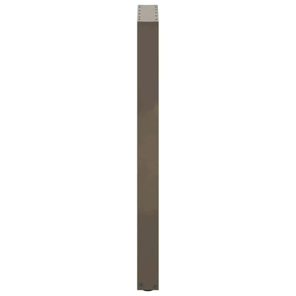 vidaXL Bar Table Legs U-Shaped 2 pcs Natural Steel 50x(100-101) cm Steel