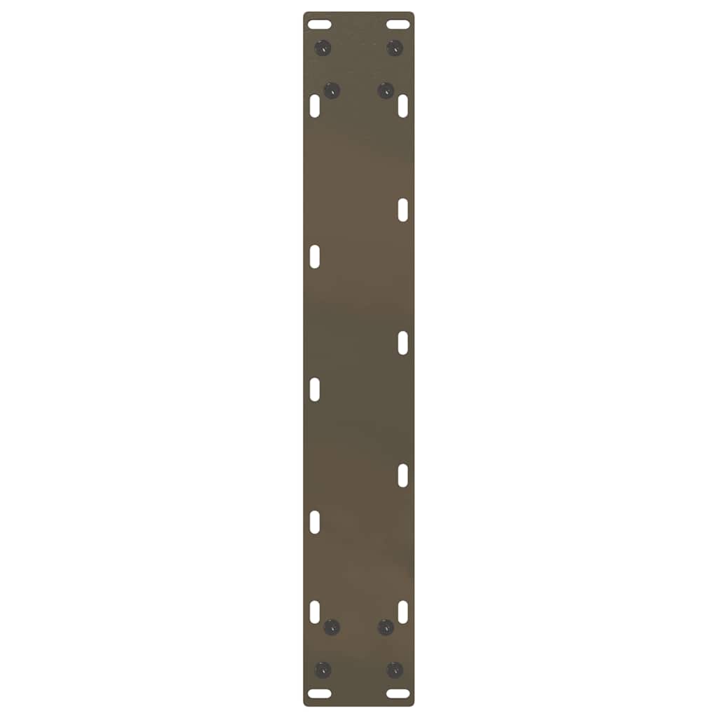vidaXL Bar Table Legs U-Shaped 2 pcs Natural Steel 50x(100-101) cm Steel