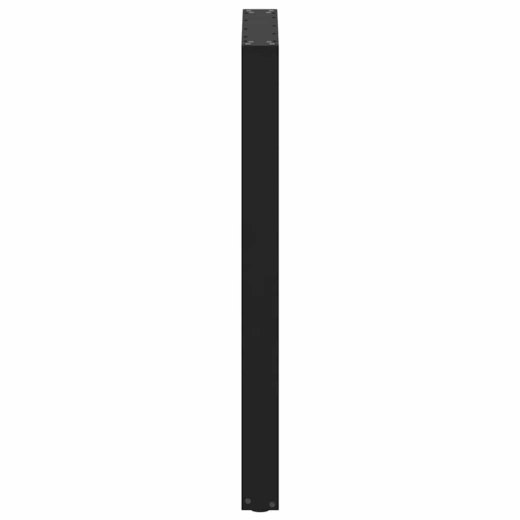 vidaXL Bar Table Legs U-Shaped 2 pcs Black 60x(100-101) cm Steel