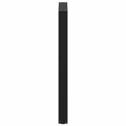 vidaXL Bar Table Legs U-Shaped 2 pcs Black 60x(100-101) cm Steel