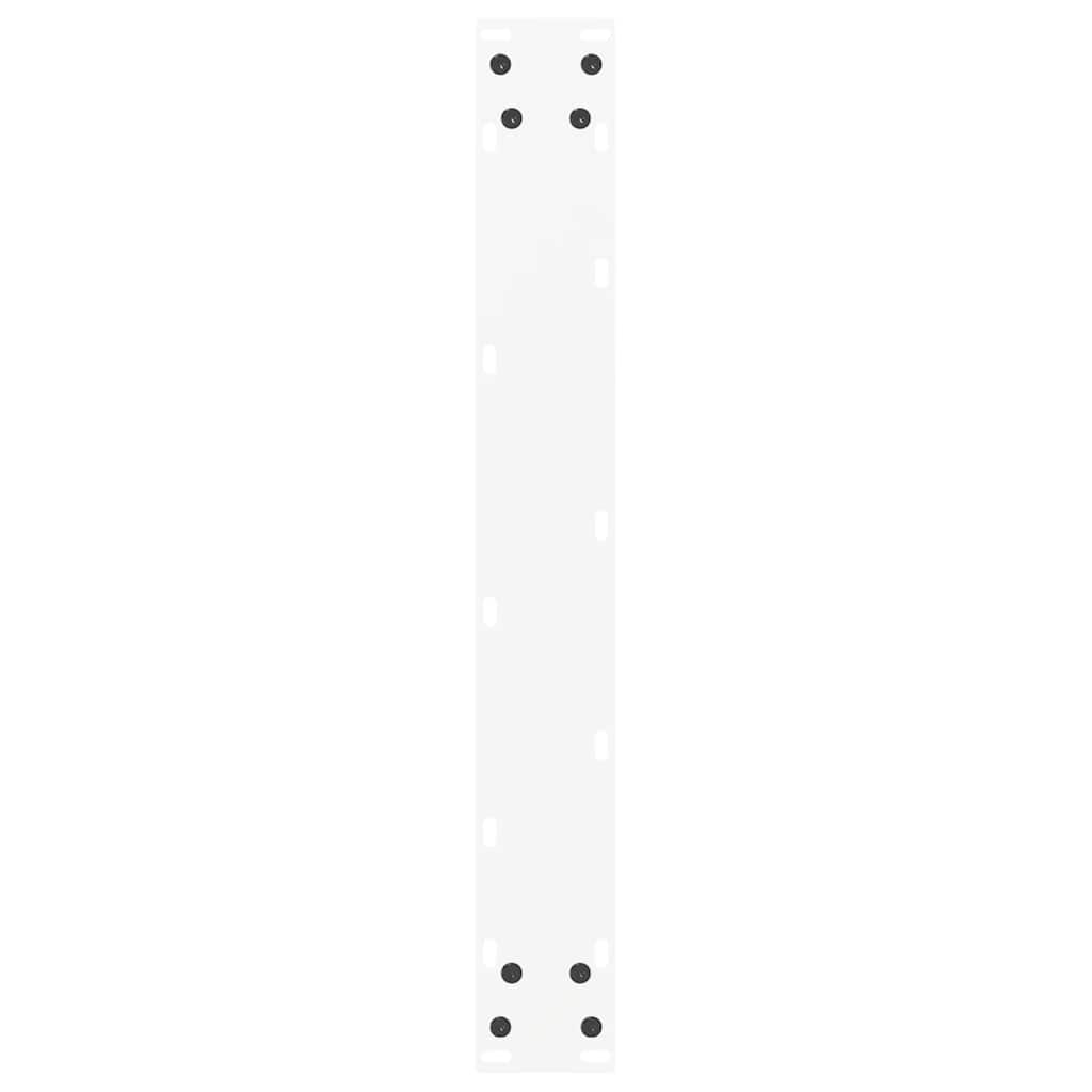 vidaXL Bar Table Legs U-Shaped 2 pcs White 60x(100-101) cm Steel