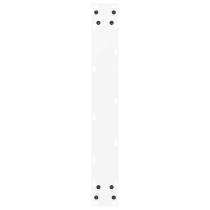 vidaXL Bar Table Legs U-Shaped 2 pcs White 60x(100-101) cm Steel